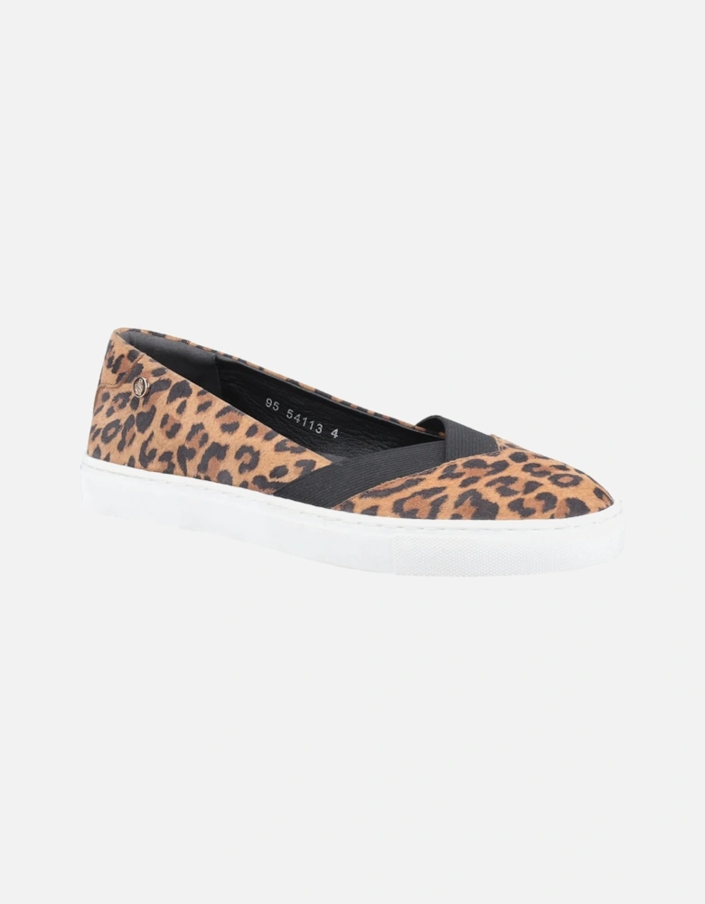 Womens/Ladies Tiffany Leopard Print Suede Shoes