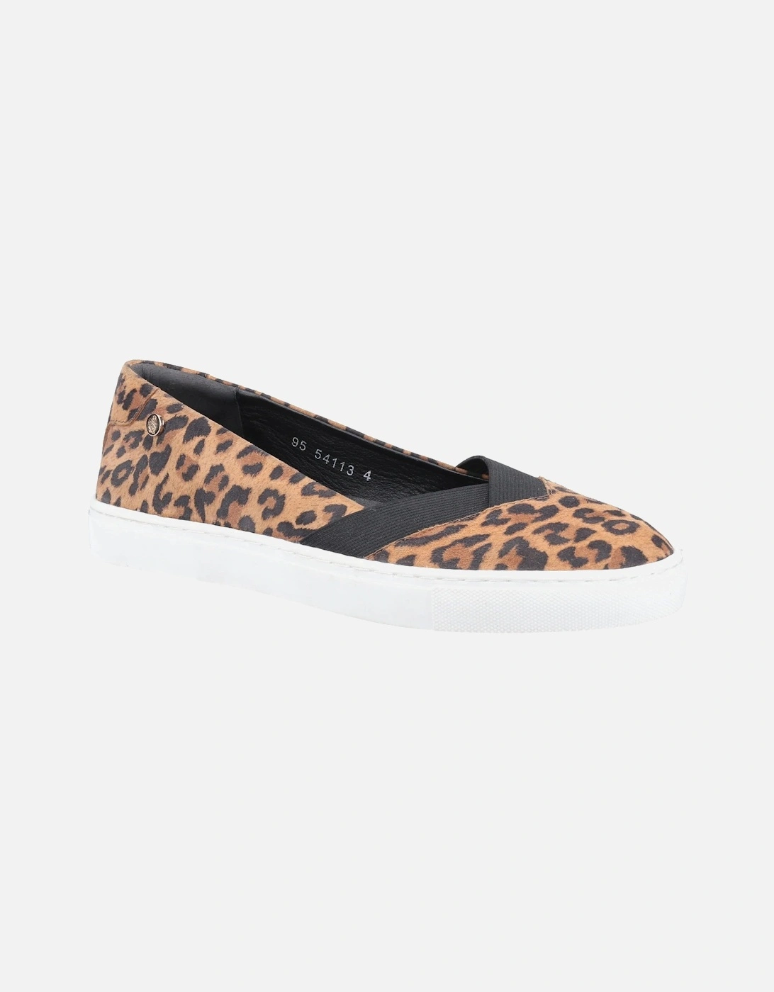 Womens/Ladies Tiffany Leopard Print Suede Shoes, 5 of 4