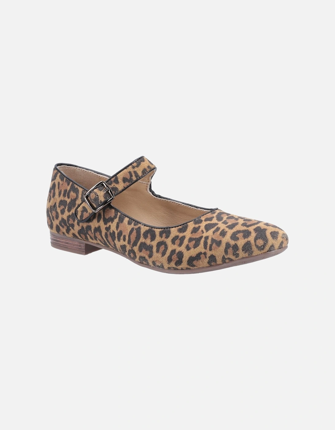 Womens/Ladies Melissa Leopard Suede Mary Janes, 5 of 4