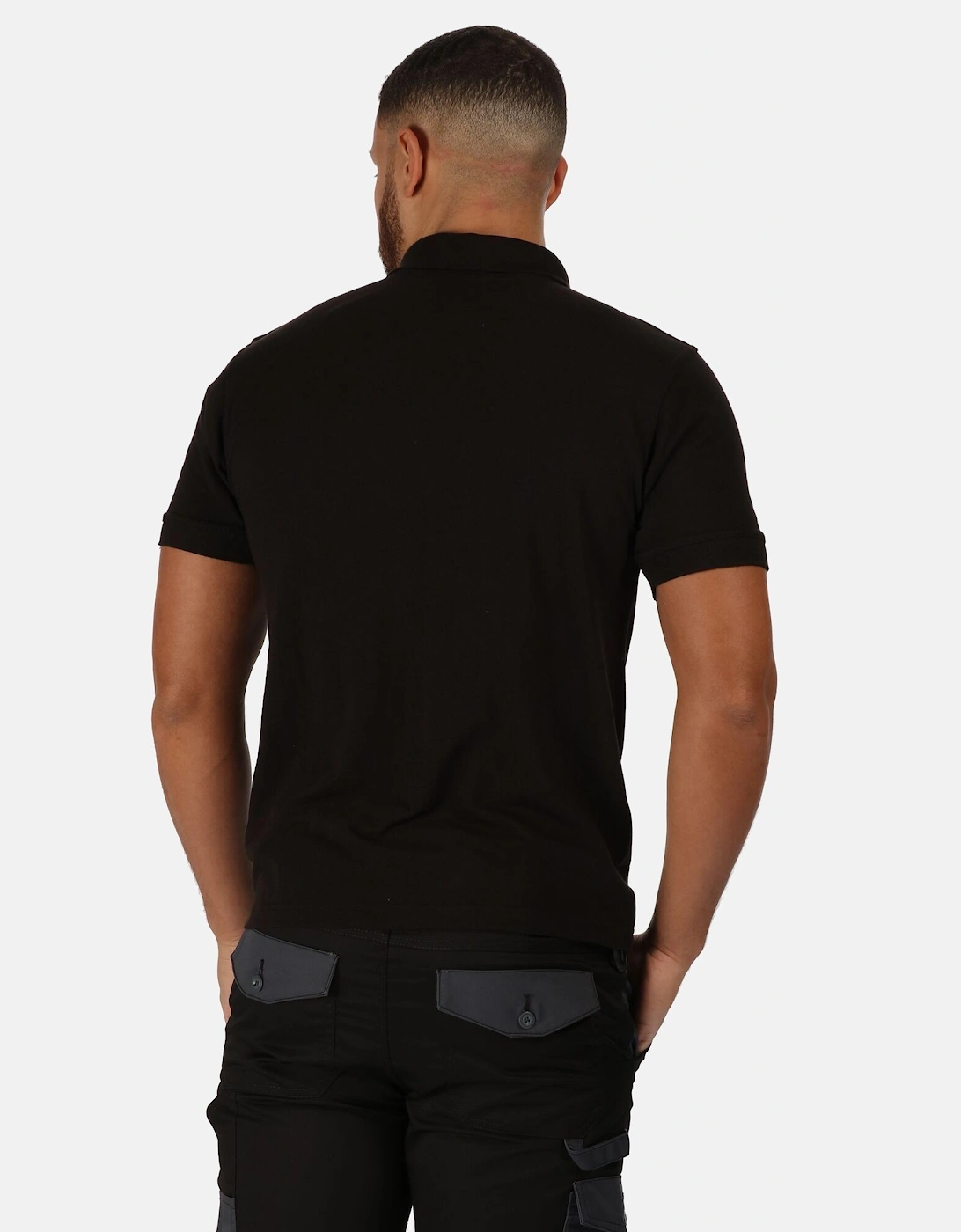 Regatta - Men - Polo Shirt - Short Sleeve - Black - Image 4