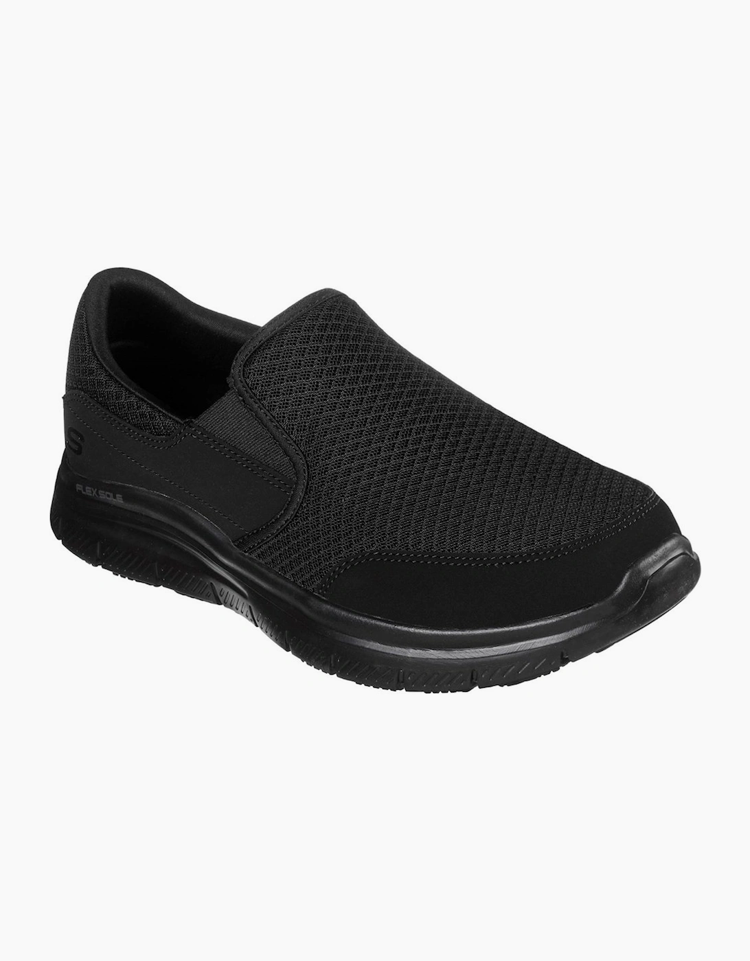 Skechers Men's McAllen Mens Wide Fit Casual Trainers - Black - Size: 9