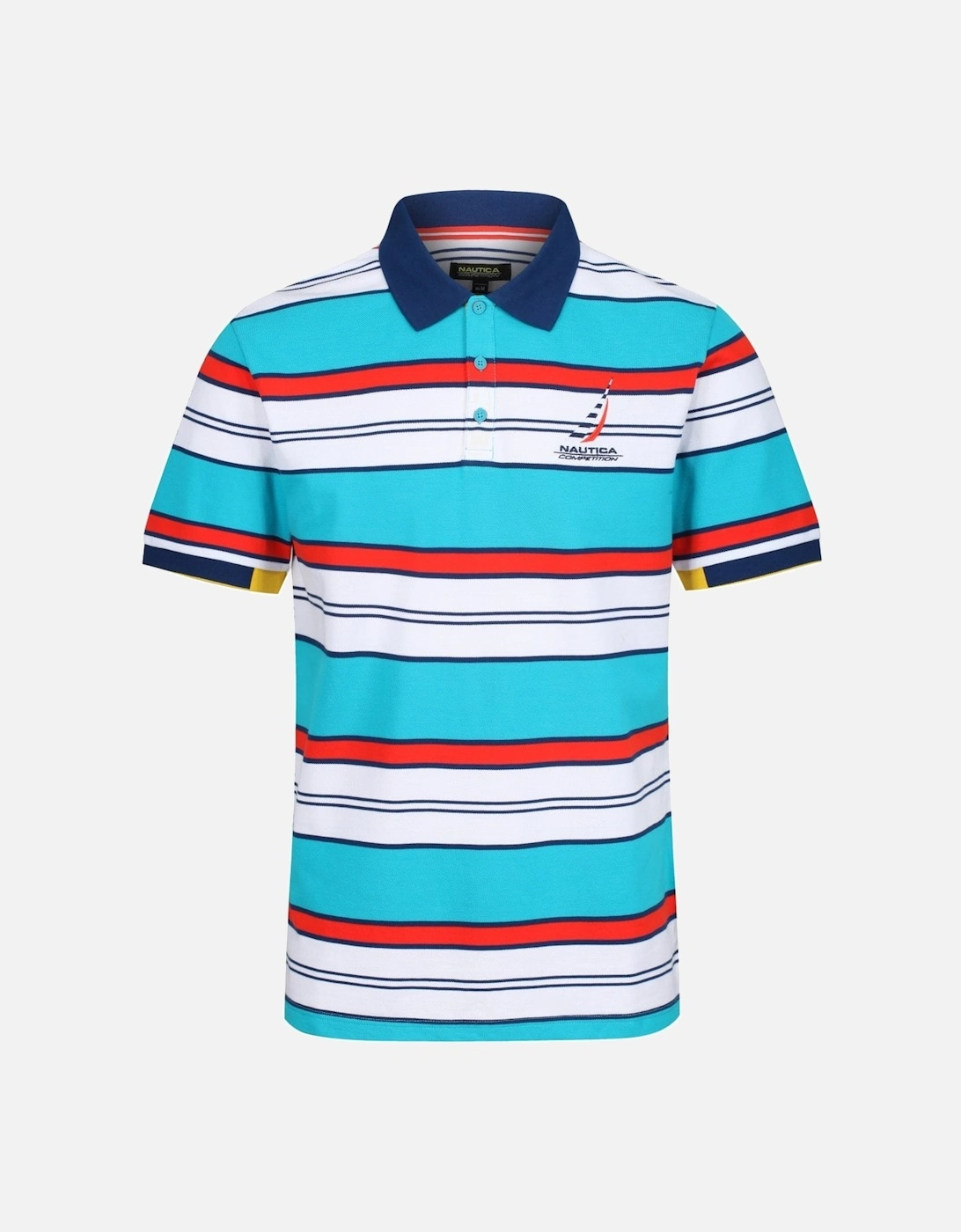 Afterdeck Striped Polo Shirt | Blue, 4 of 3