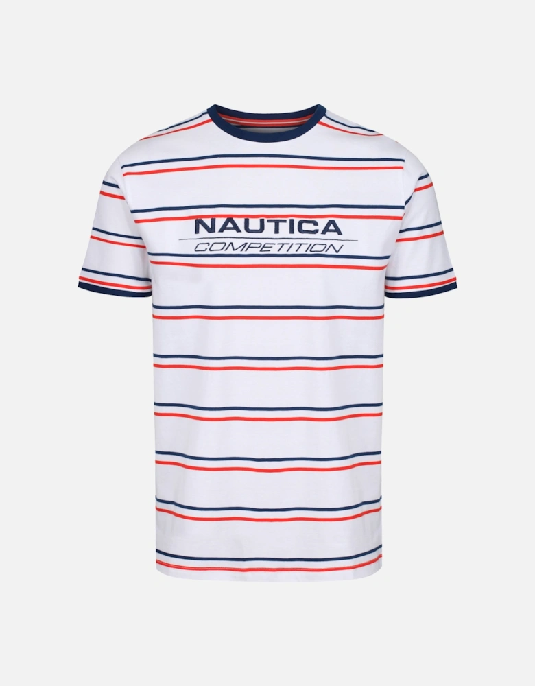 Columbus Striped T-Shirt | White