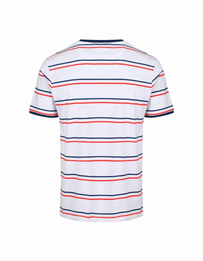 Columbus Striped T-Shirt | White