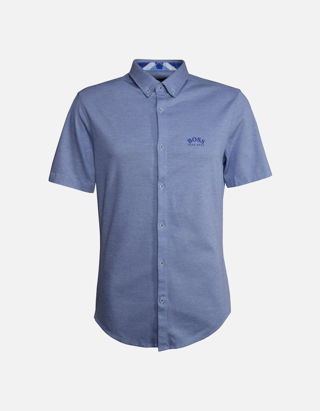 Men's Blue BIADIA R Short Sleeved Shirt, 4 of 3