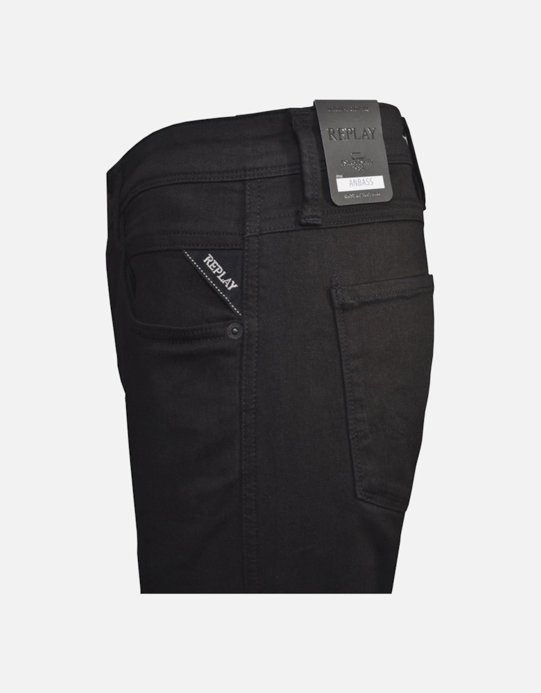 Men's Anbass Black Slim Jean