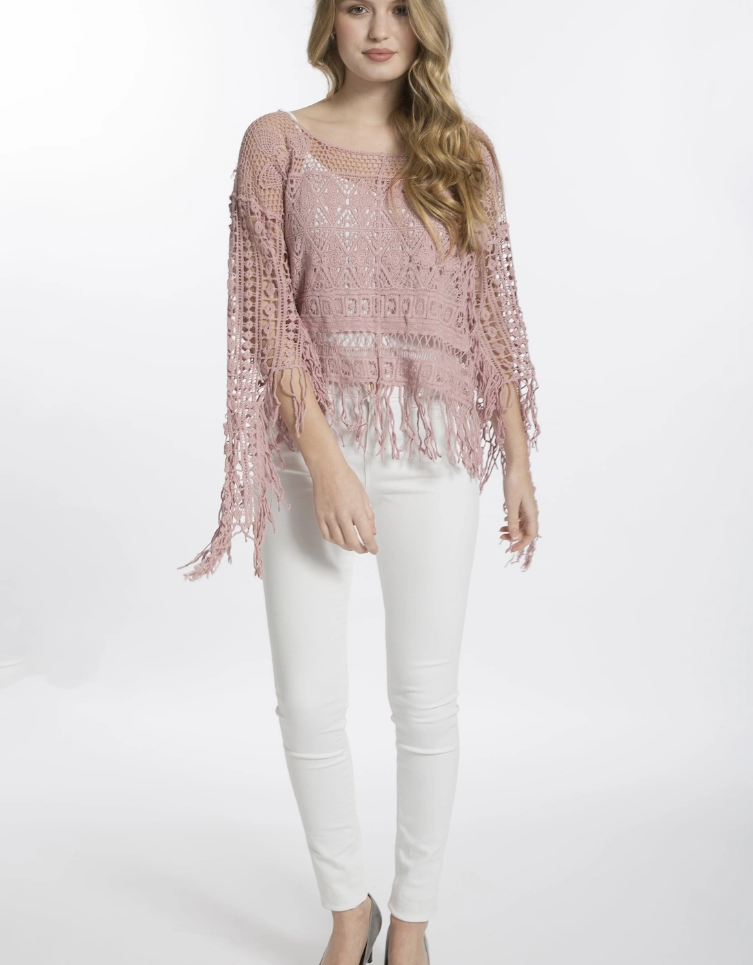 Pink Fringed Lace Top, 7 of 6