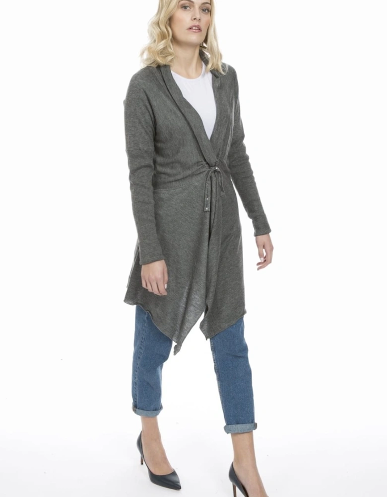 Grey Cashmere Cardigan