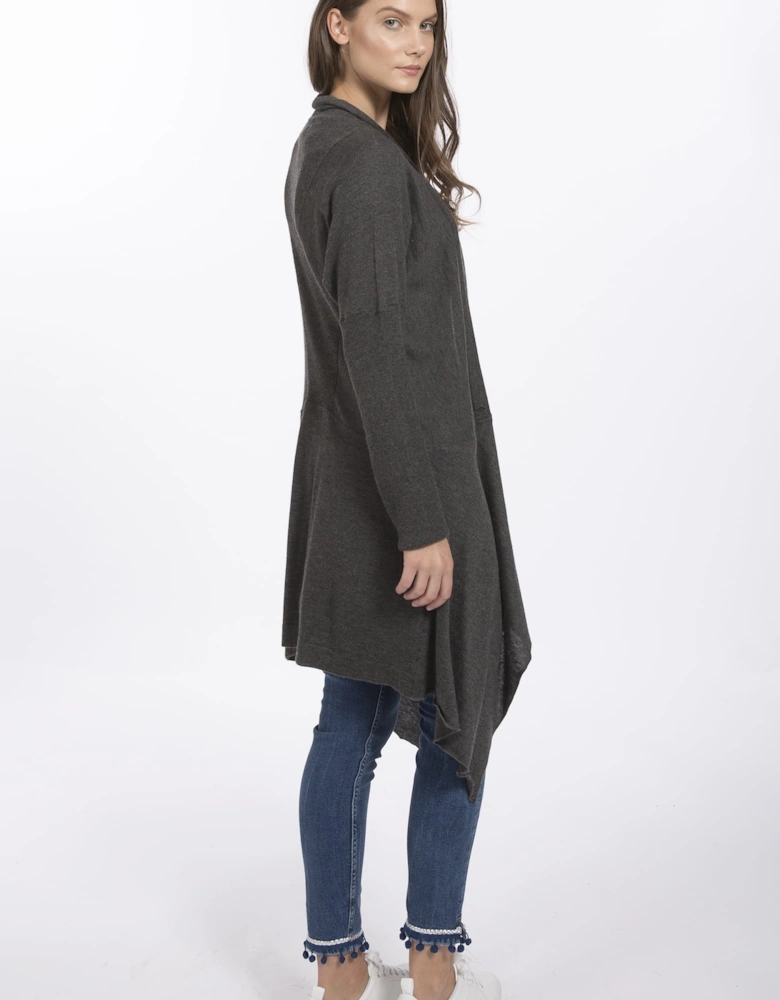 Grey Cashmere Cardigan