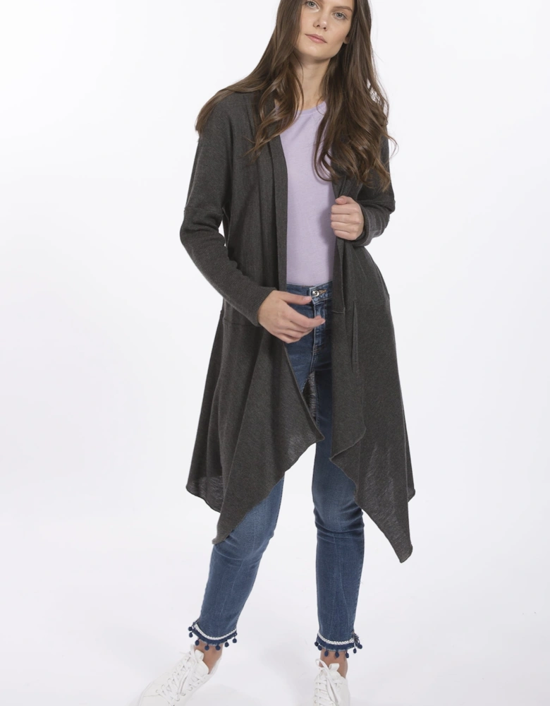 Grey Cashmere Cardigan