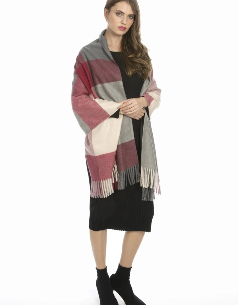 Red Cashmere Blend Wrap