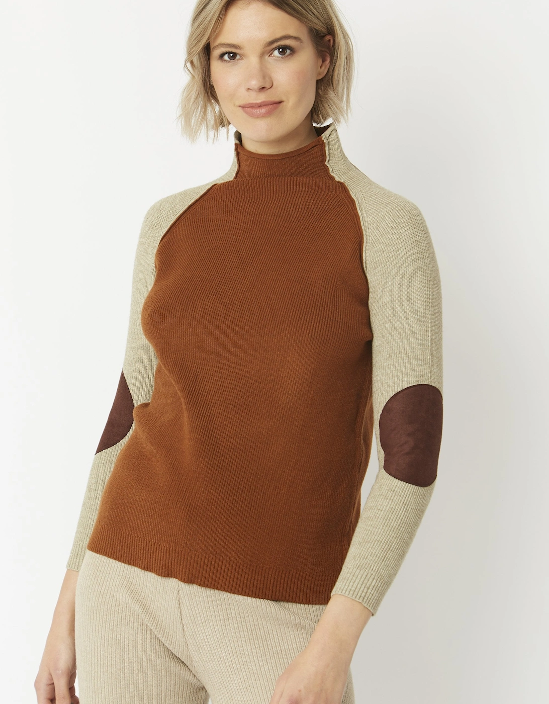 Mocha Cashmere Blend Jumper