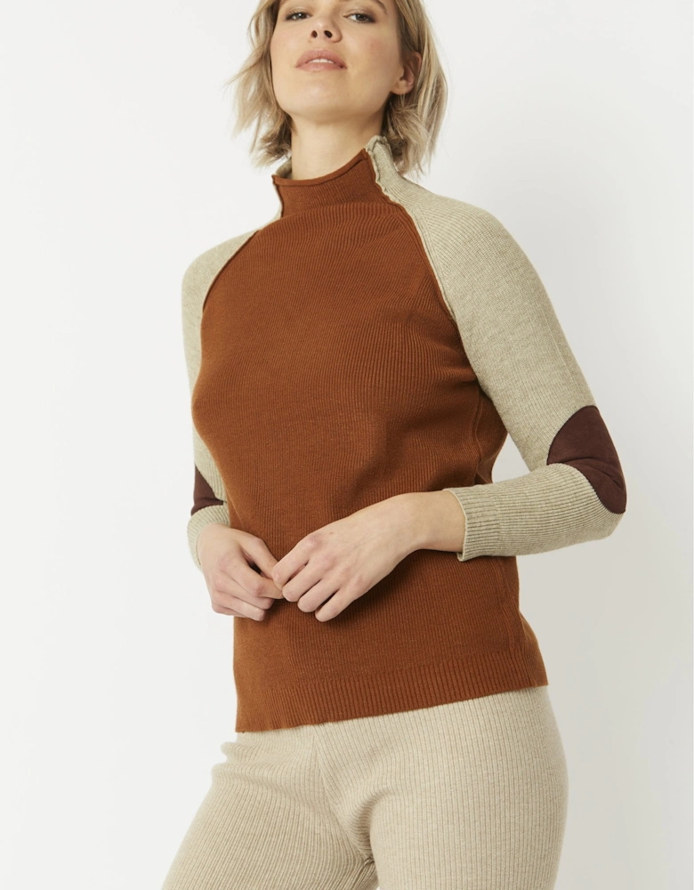 Mocha Cashmere Blend Jumper