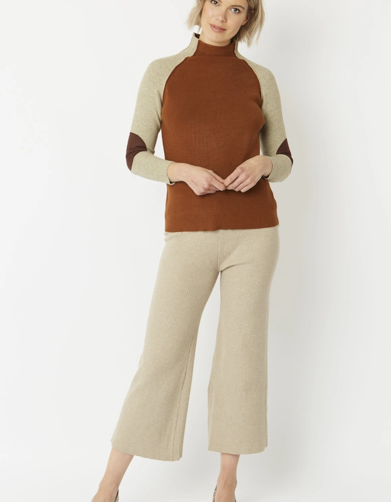 Mocha Cashmere Blend Jumper