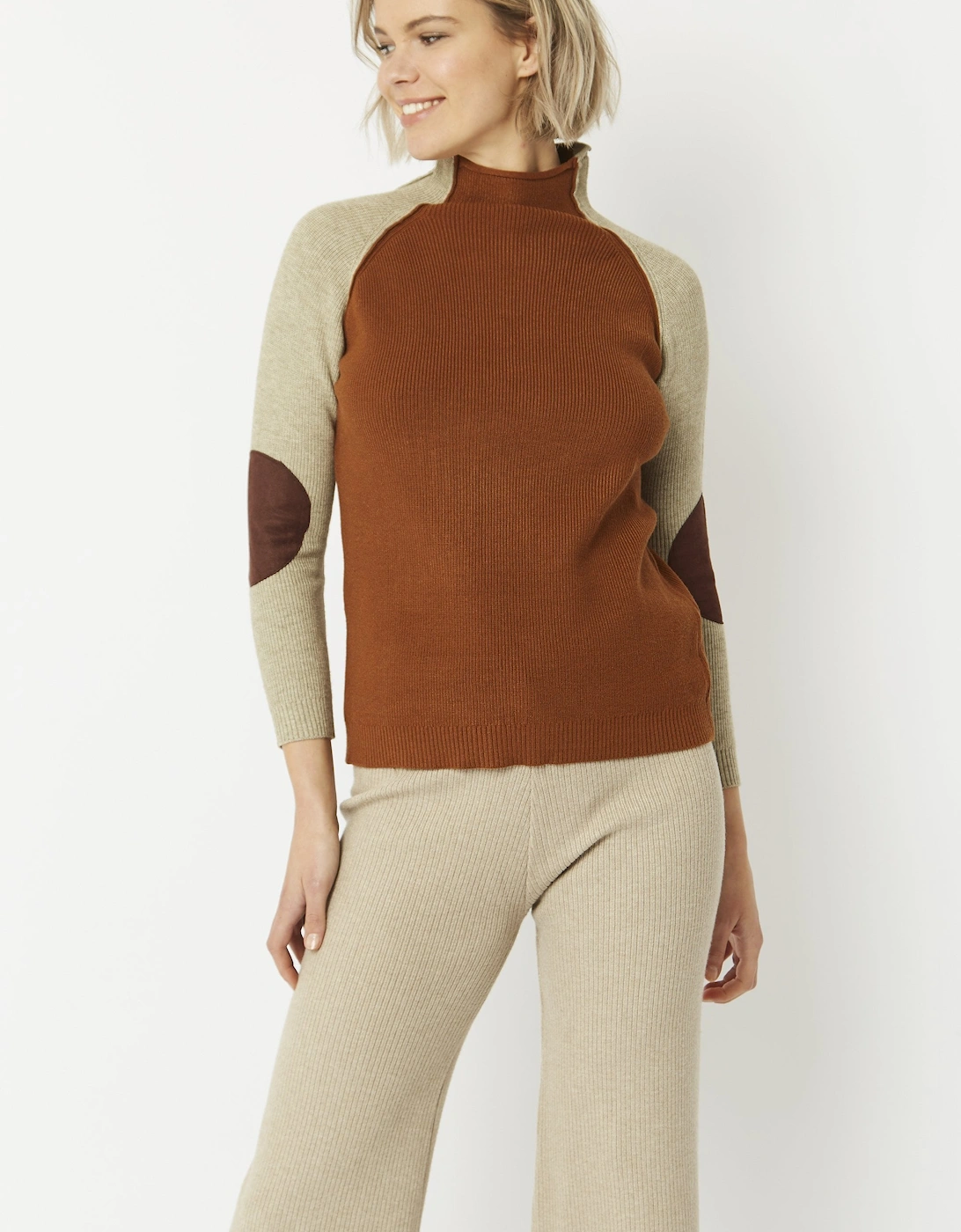 Mocha Cashmere Blend Jumper