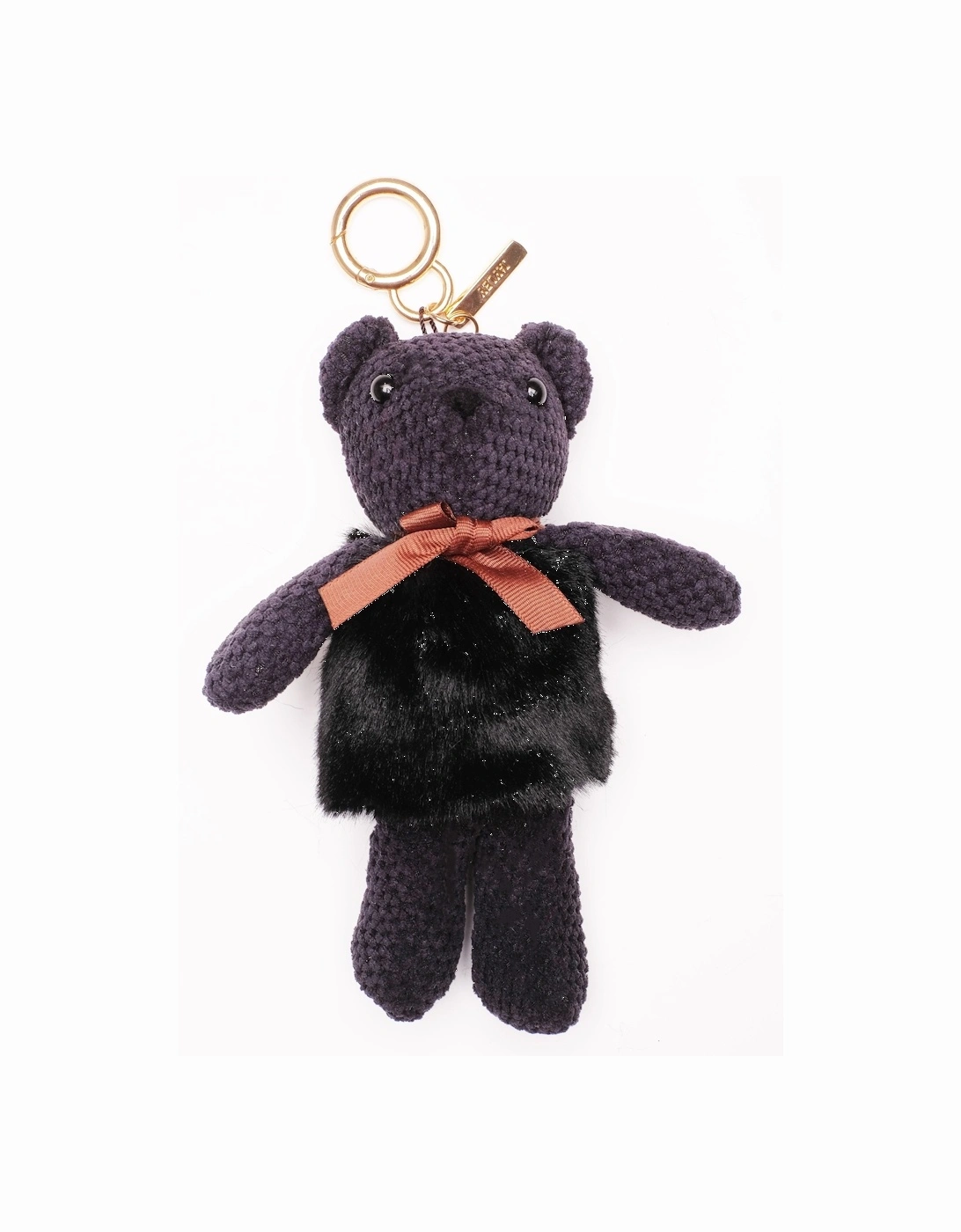 Black Faux Fur Teddy Bear