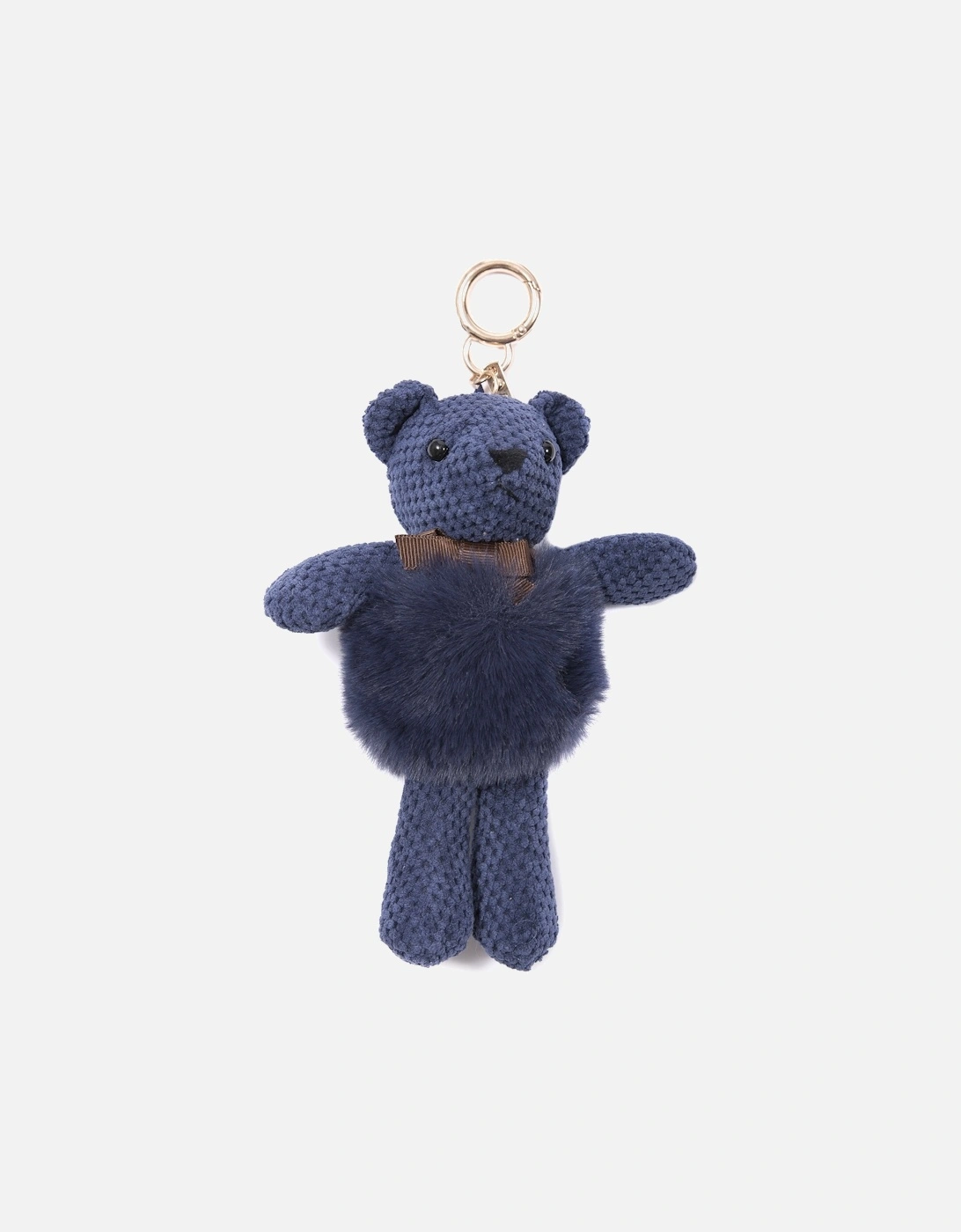 Navy Faux Fur Teddy Bear, 2 of 1