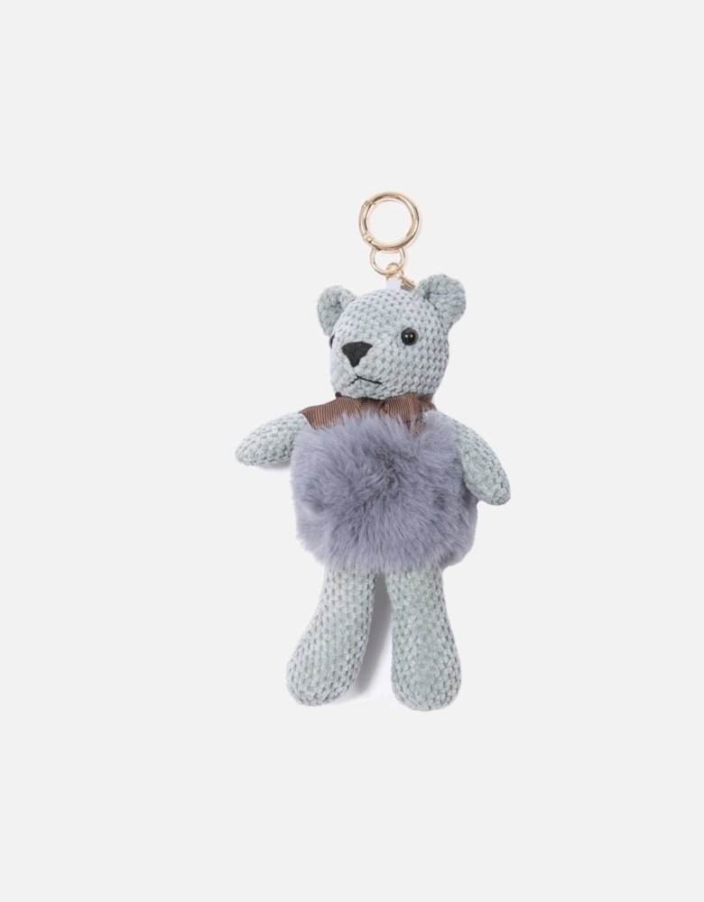 Blue Faux Fur Teddy Bear