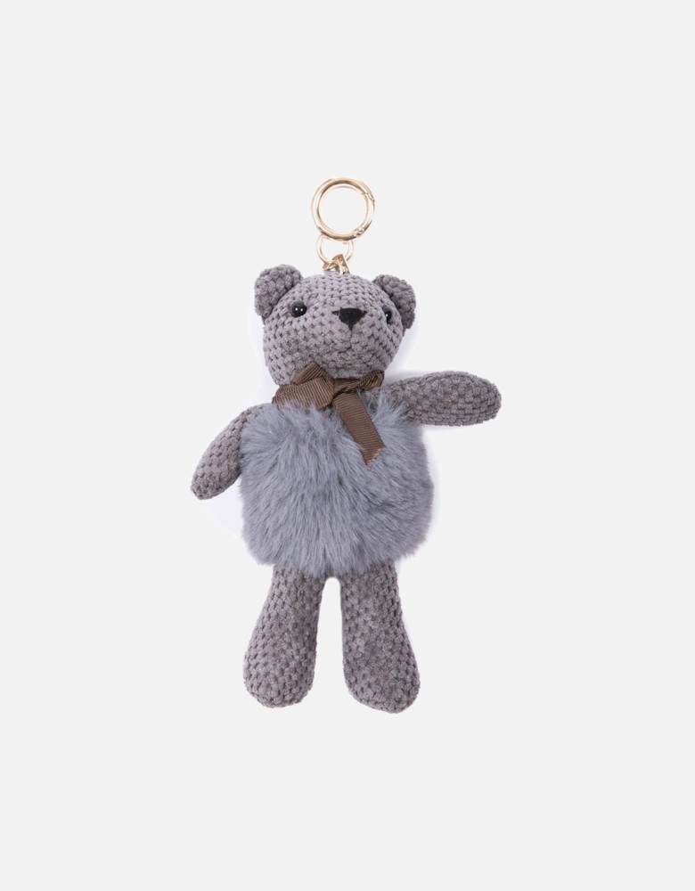 Grey Faux Fur Teddy Bear