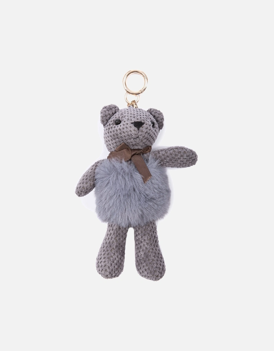 Grey Faux Fur Teddy Bear, 2 of 1