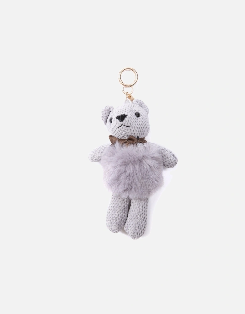 Grey Faux Fur Teddy Bear