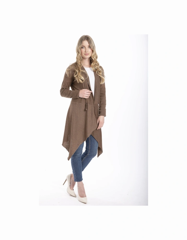 Mocha Cashmere Cardigan