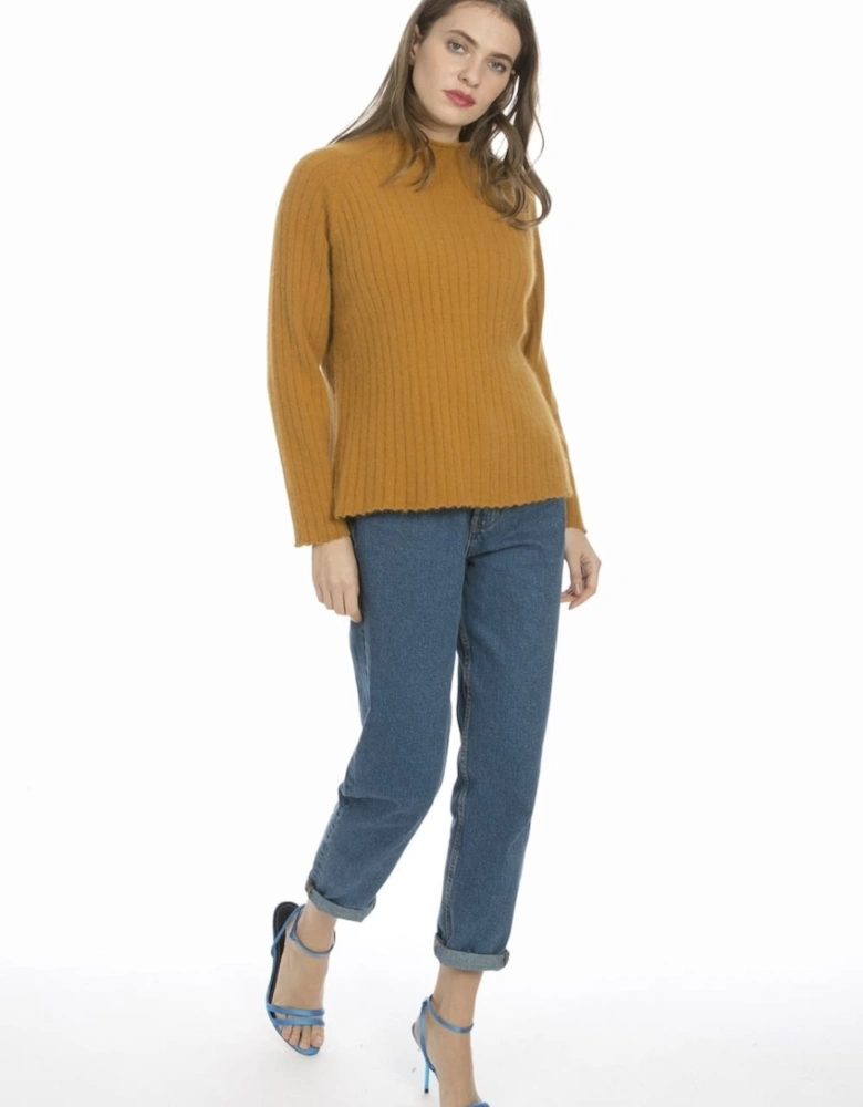 Yellow Cashmere Blended Jumper