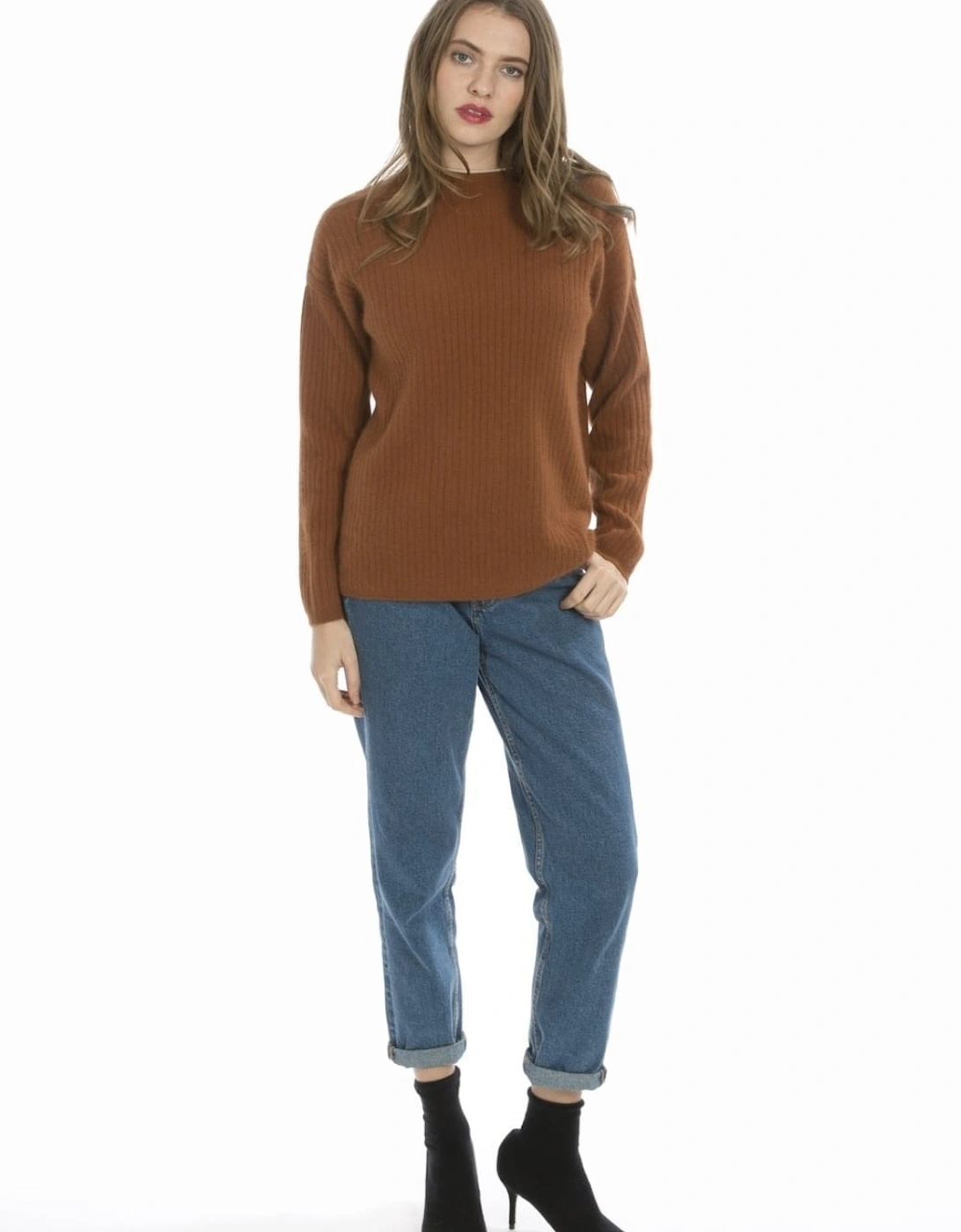 Chocolate Cashmere Blended Jumper, 4 of 3