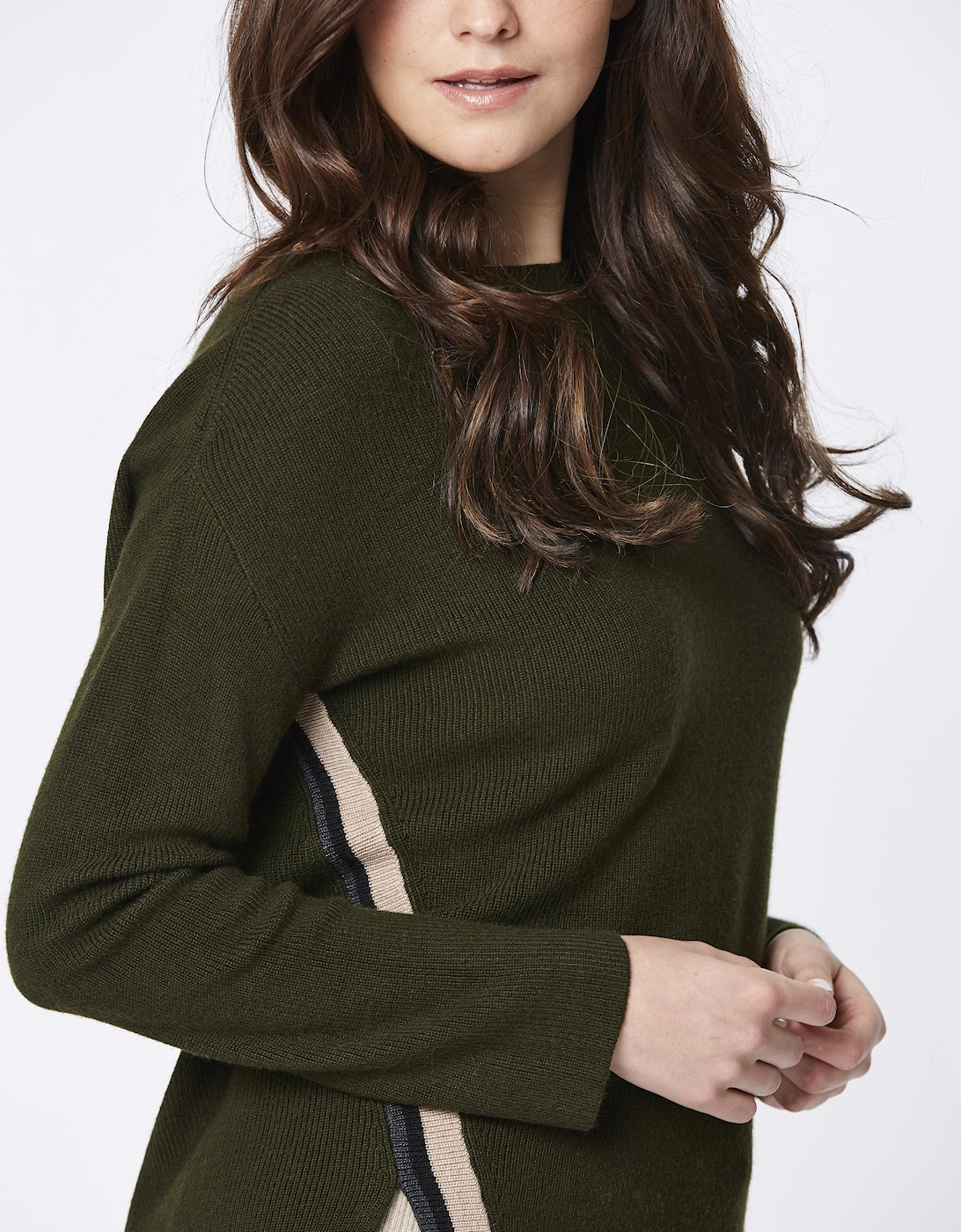 Green Knitted Wool Sweater