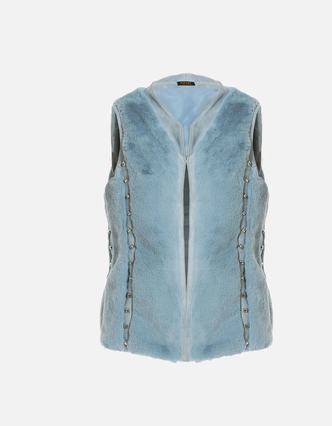 Blue Faux Fur Gilet