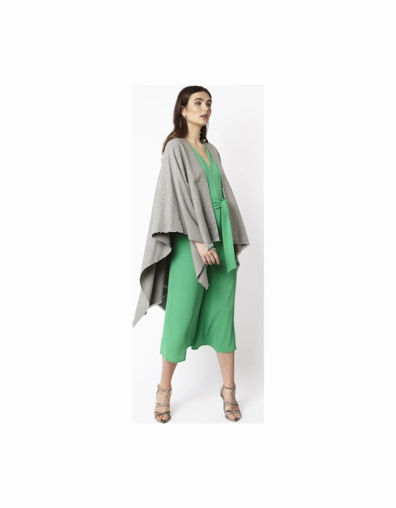 Grey Stardust Cashmere Silk Wrap