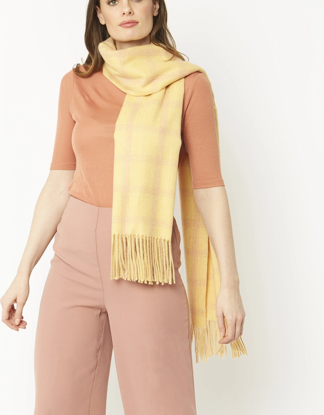 Yellow Cashmere Blend Wrap, 7 of 6