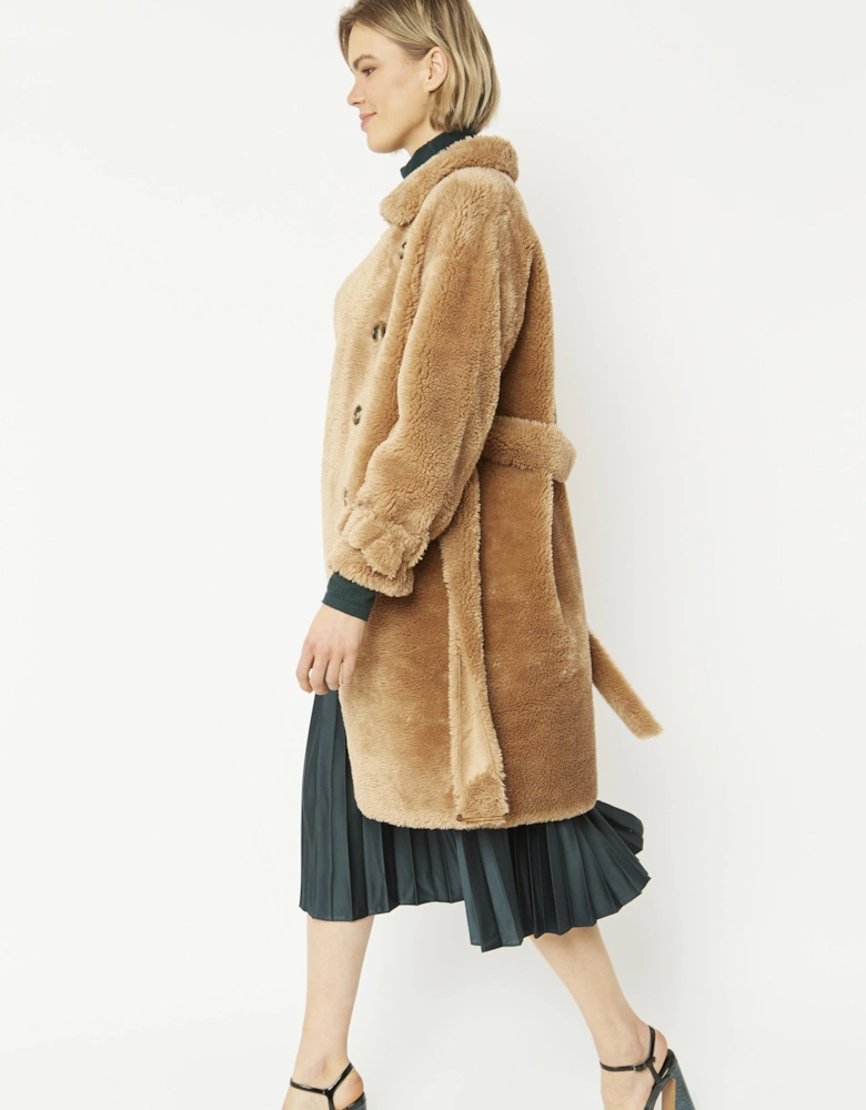 Mocha Faux Fur Coat