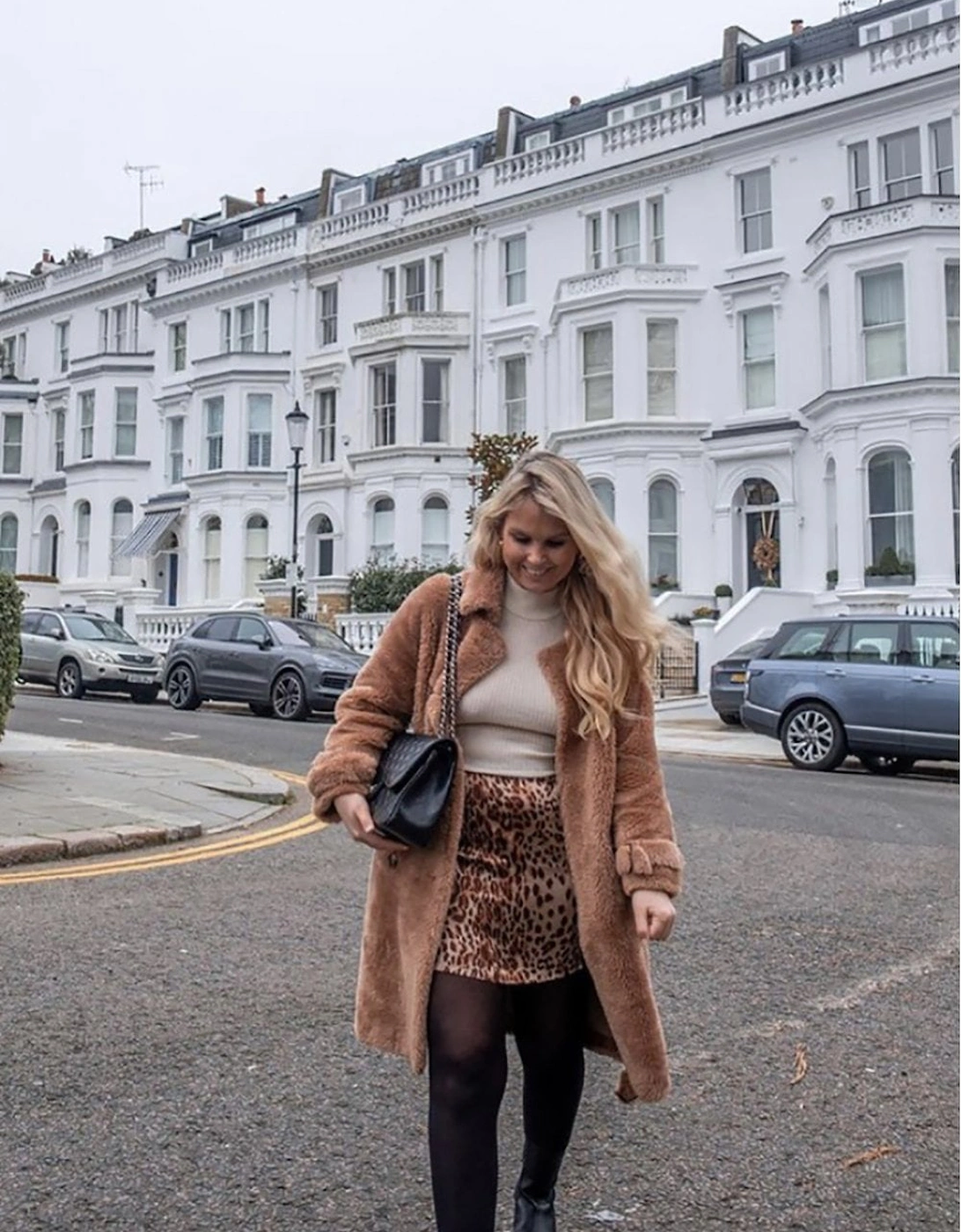 Mocha Faux Fur Coat