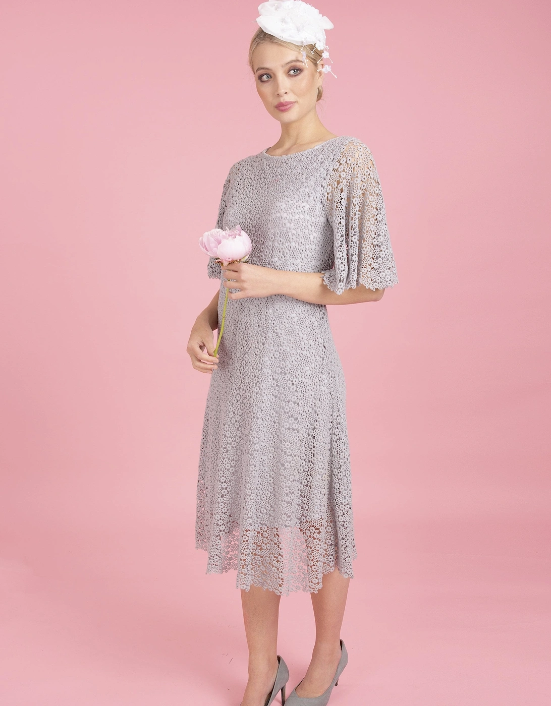 Grey Vintage Lace Dress, 10 of 9