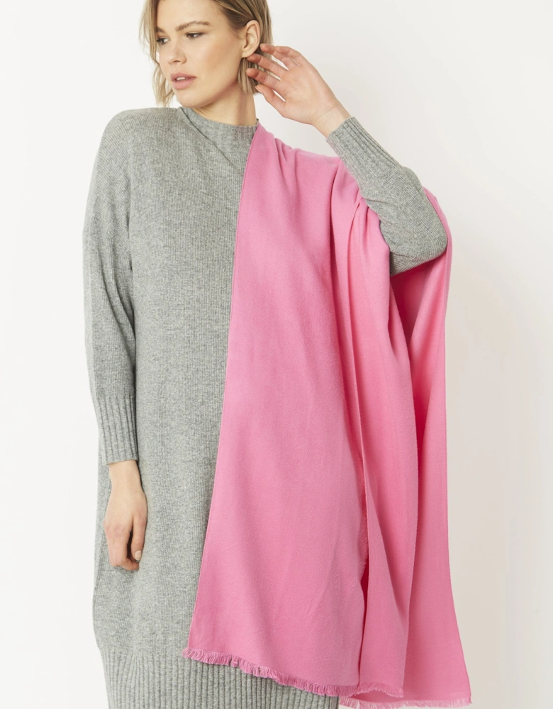 Pink Cashmere Blend Wrap