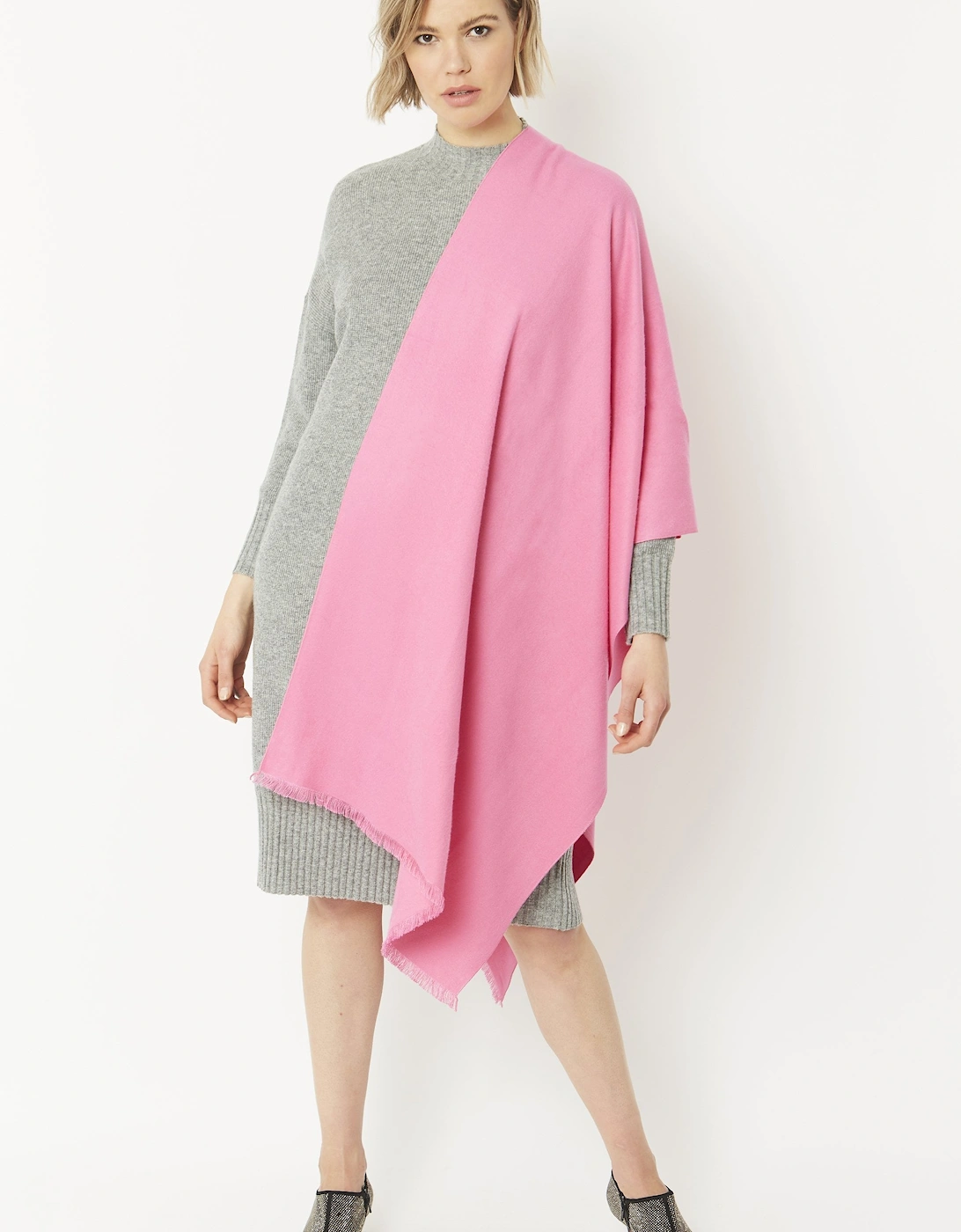Pink Cashmere Blend Wrap, 10 of 9