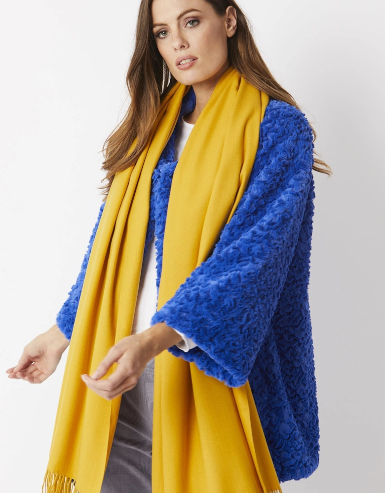 Yellow Cashmere Blend Scarf