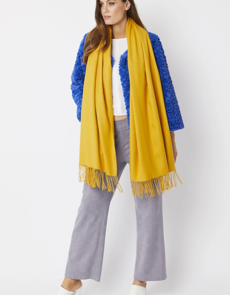 Yellow Cashmere Blend Scarf