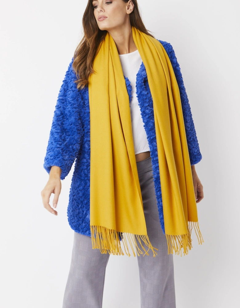 Yellow Cashmere Blend Scarf