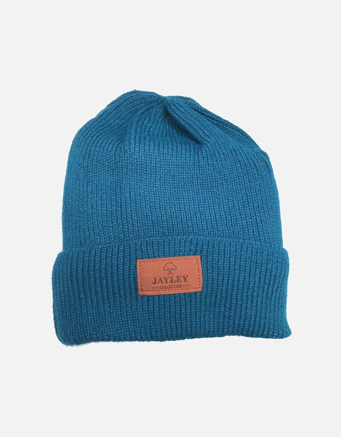 Blue Knitted Beanie Hat and Scarf Set