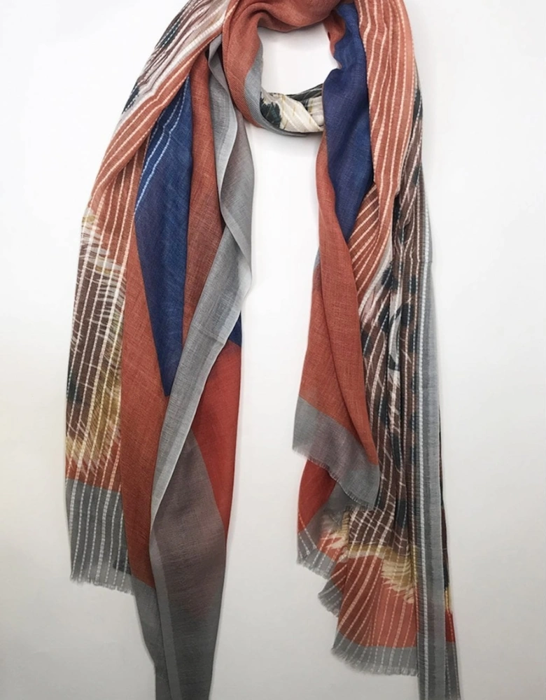 Orange Luxury Cashmere Silk Blend Wrap