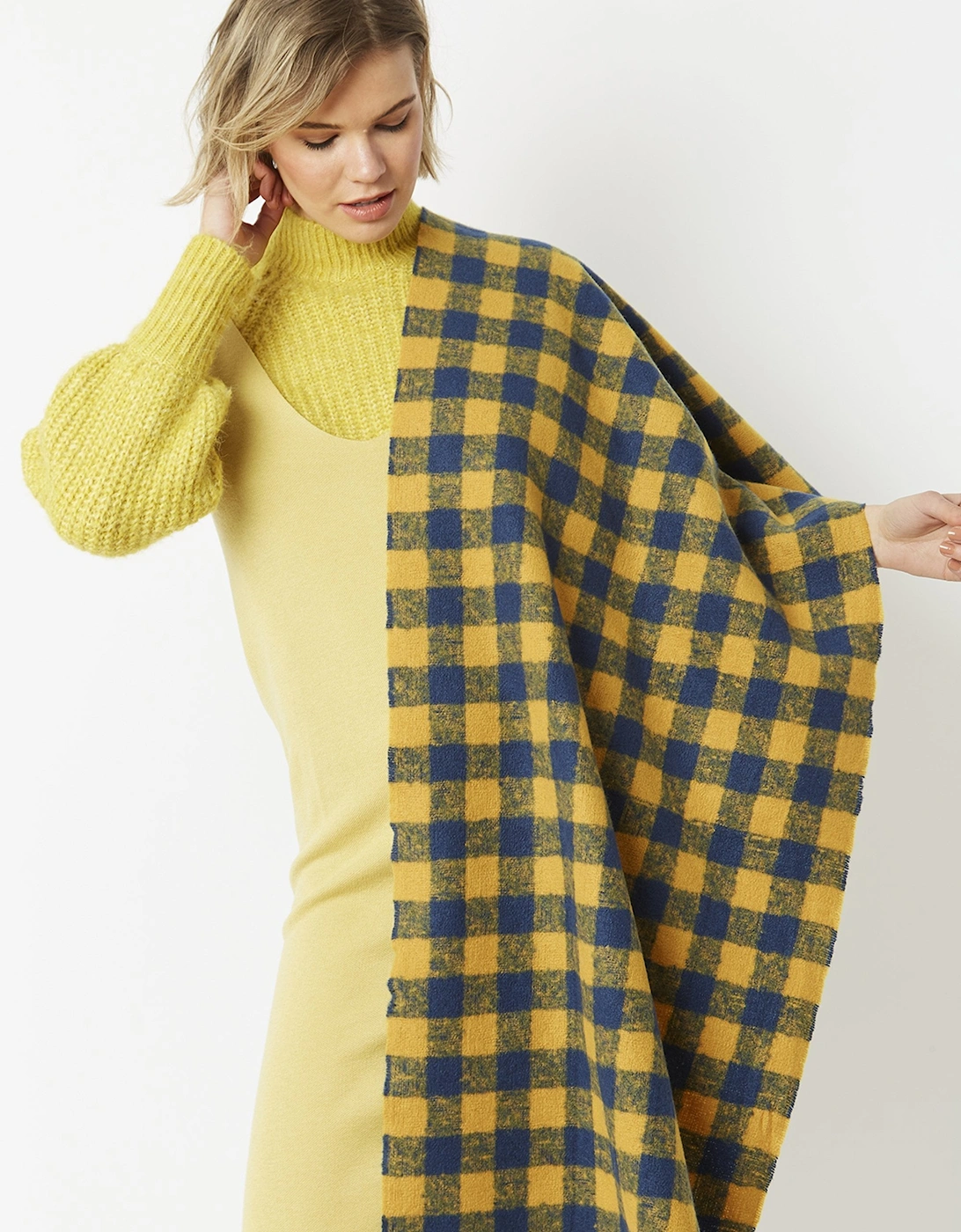 Yellow Cashmere Blend Wrap