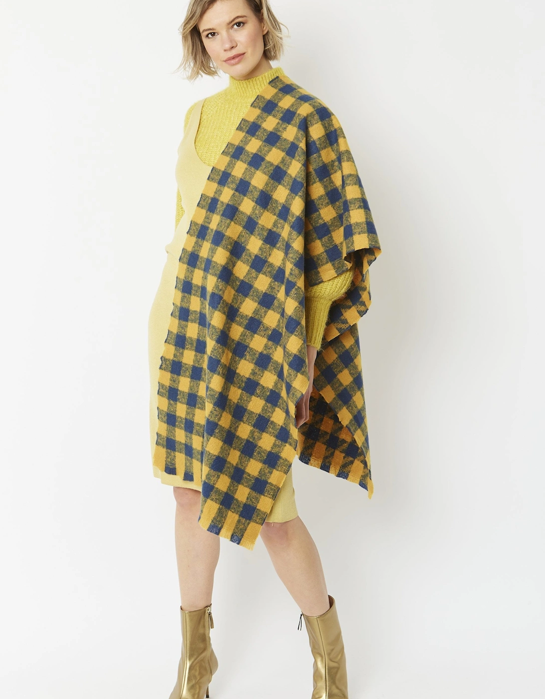 Yellow Cashmere Blend Wrap