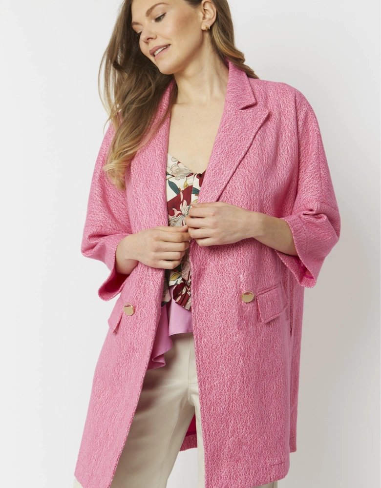 Pink Wool Blend Jacket