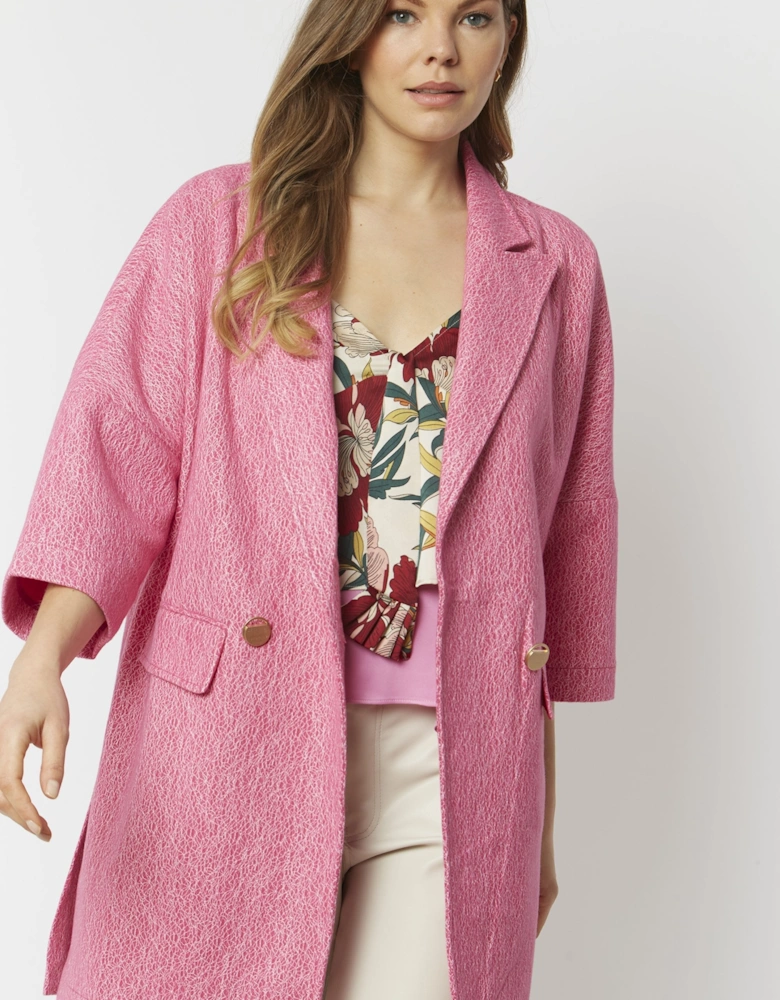 Pink Wool Blend Jacket