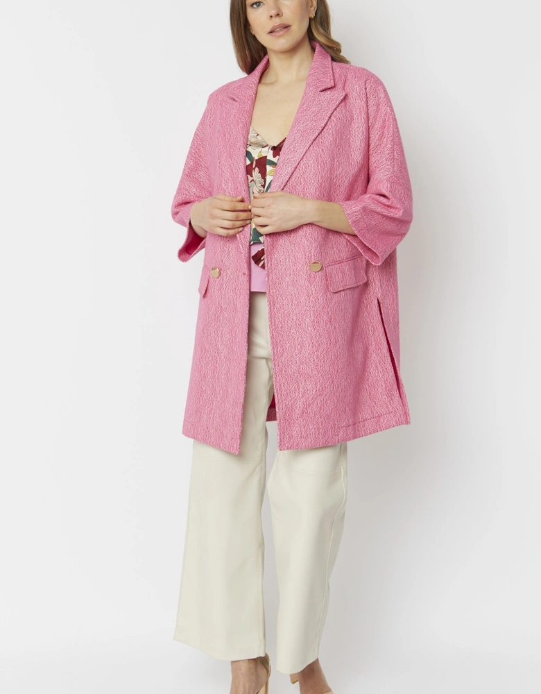 Pink Wool Blend Jacket