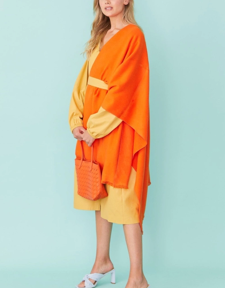 Orange Cashmere Blend Wrap