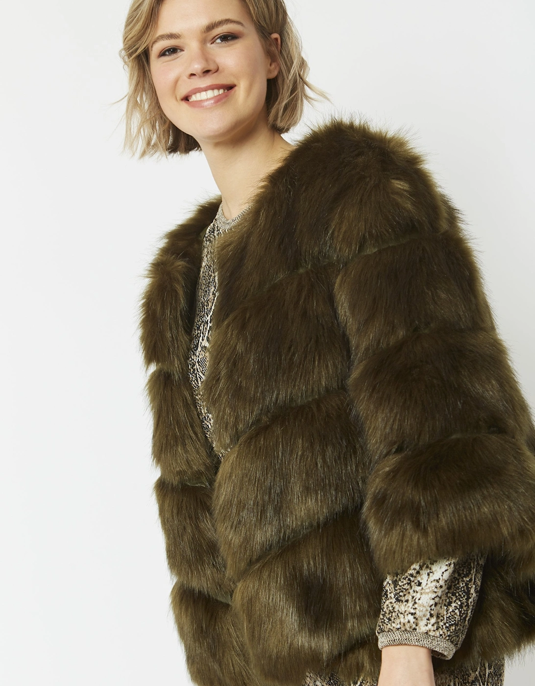 Green Faux Fur Ella Coat, 10 of 9