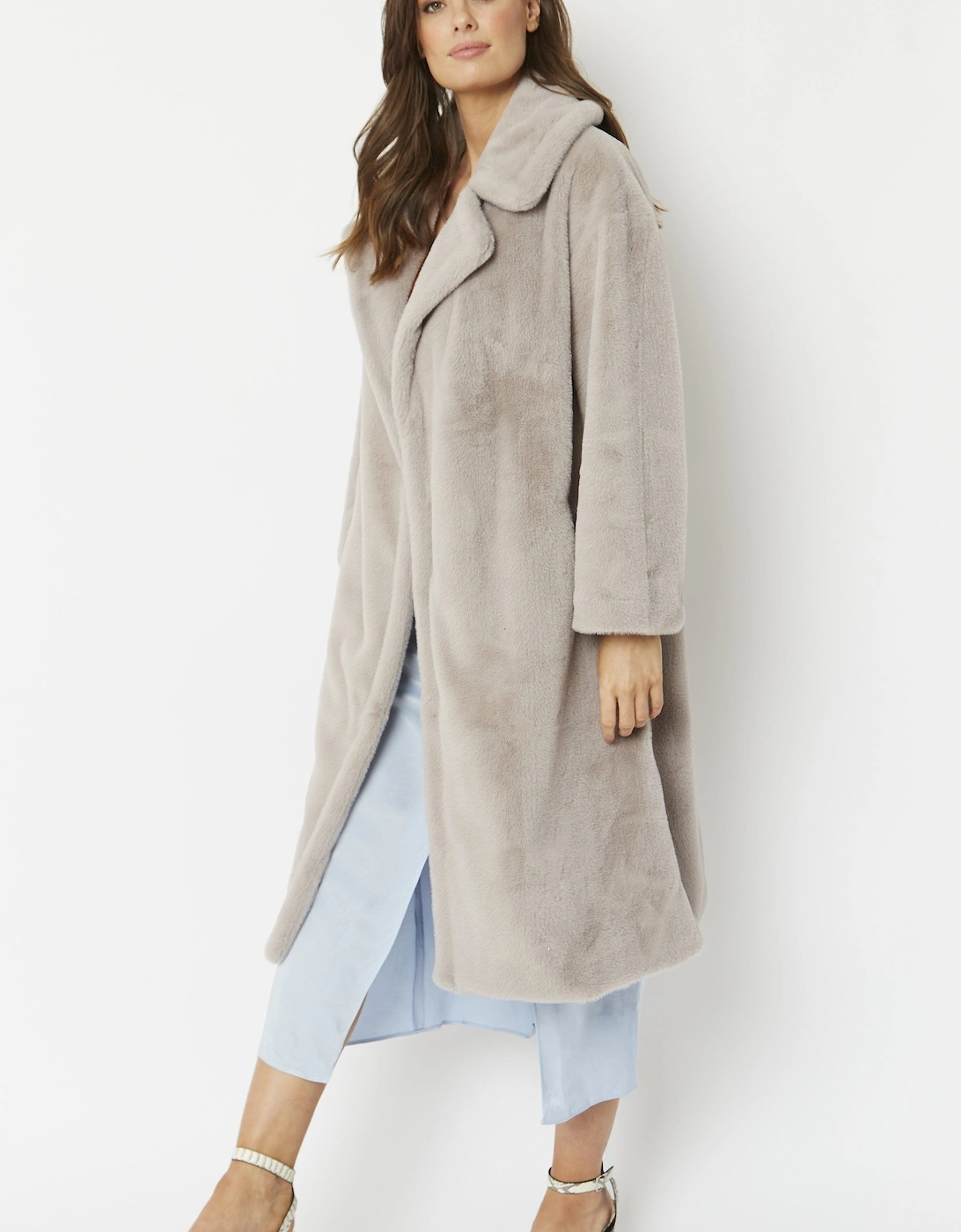 Grey Faux Fur Coat, 4 of 3